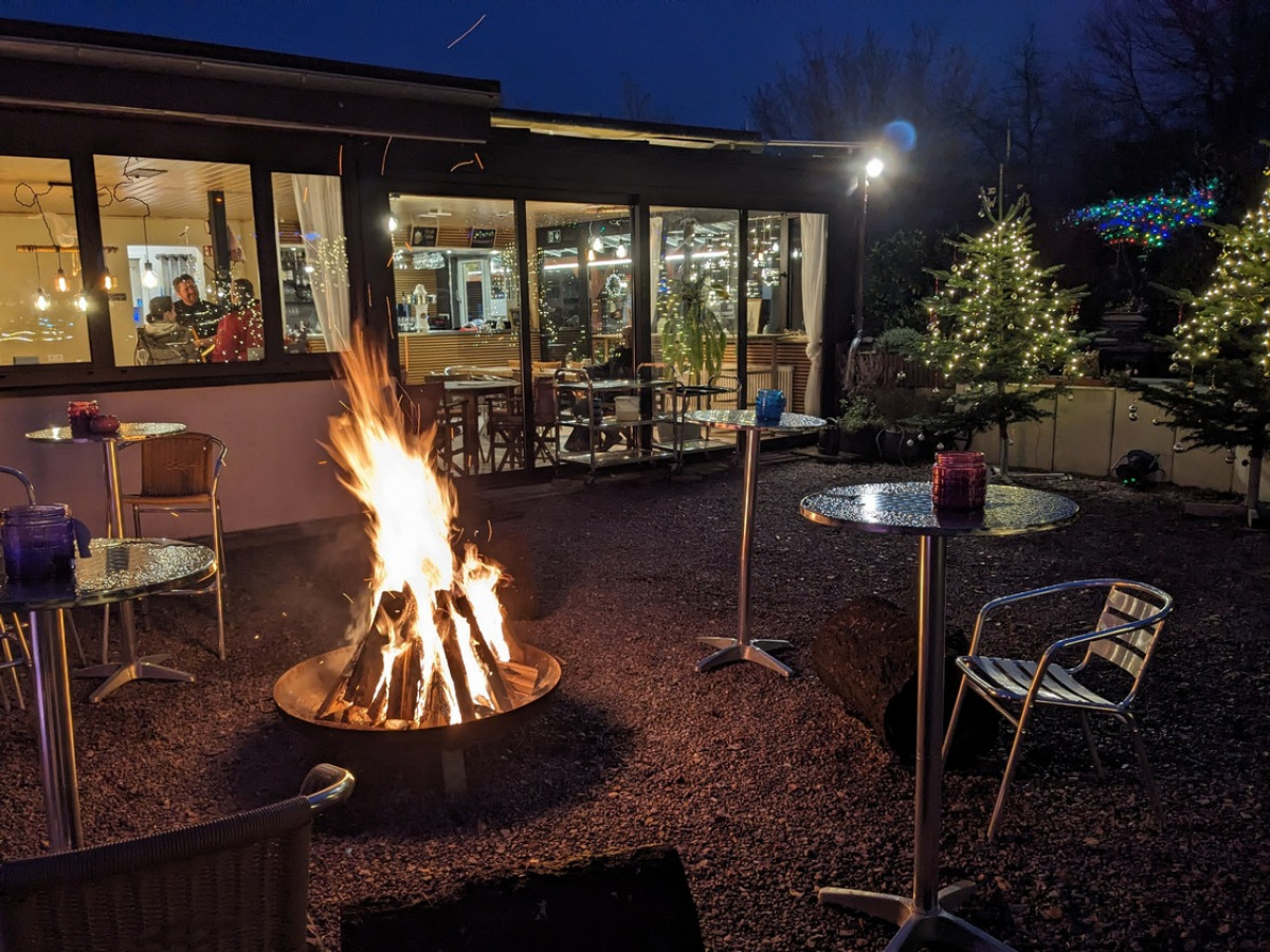 Weihnachten Blick nacn drinnen